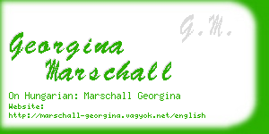 georgina marschall business card